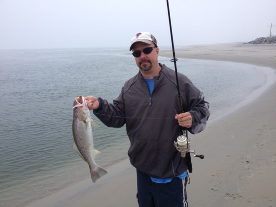 Frank was rewarded for allowing time for fishing during his vacation.  