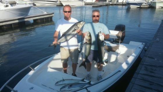 Mark and CJ  show  today's catch