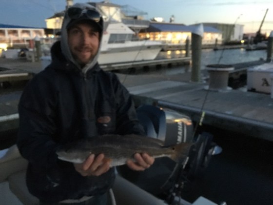 Ken found an hour of time, for  the Jersey Red Drum bite.  